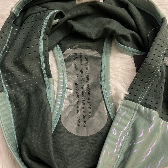 Nike Women Geo Onyx Hipster Bikini Bottom Color Silver Pine Size M NWT - Picture 4 of 9